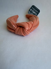 Load image into Gallery viewer, Peach Floral Knot Headband