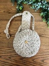 Load image into Gallery viewer, White with Black Speck Rope Purse