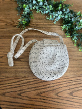 Load image into Gallery viewer, White with Black Speck Rope Purse