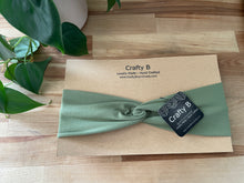 Load image into Gallery viewer, Sage Green Twist Headband