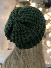 Load image into Gallery viewer, Green Ribbed Slouch Hat