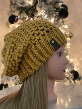 Load image into Gallery viewer, Mustard Ribbed Slouch Hat