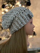 Load image into Gallery viewer, Cream Ribbed Slouch Hat