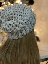 Load image into Gallery viewer, Cream Ribbed Slouch Hat