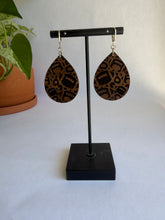 Load image into Gallery viewer, Game Day Wood Teardrop Dangles
