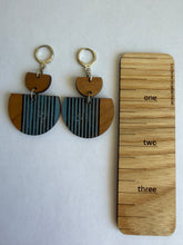 Load image into Gallery viewer, Hand-Painted Wood Geo Dangles
