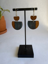 Load image into Gallery viewer, Hand-Painted Wood Geo Dangles
