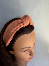 Load image into Gallery viewer, Peach Floral Knot Headband
