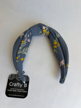 Load image into Gallery viewer, Blue Floral Knot Headband
