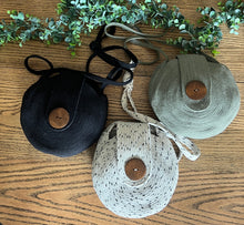 Load image into Gallery viewer, White with Black Speck Rope Purse
