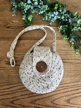 Load image into Gallery viewer, White with Black Speck Rope Purse

