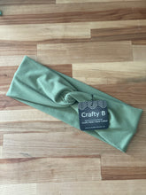 Load image into Gallery viewer, Sage Green Twist Headband
