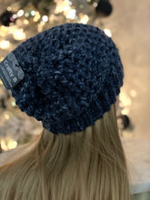 Load image into Gallery viewer, Heather Blue Slouch Hat

